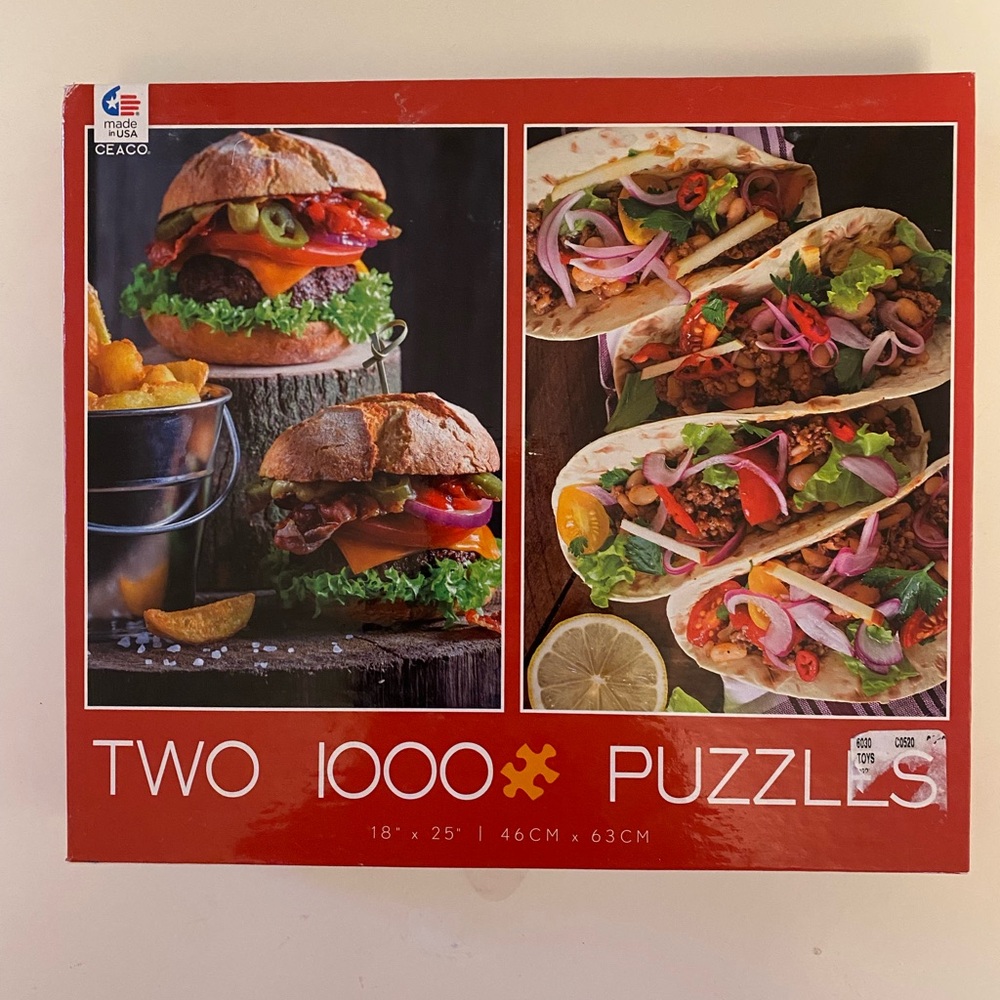 Ceaco Two 1000 Piece Puzzles - Food Theme
